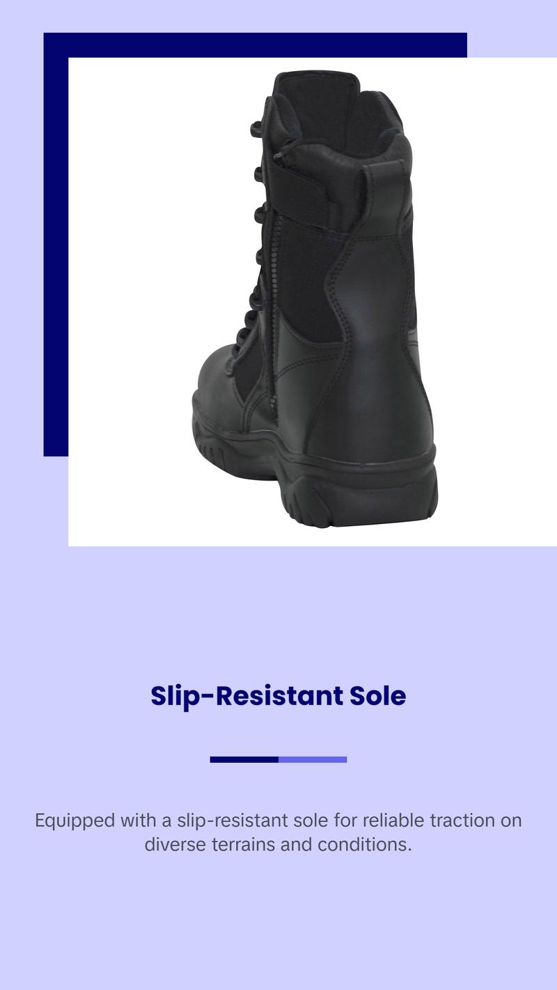 Rothco Forced Entry Tactical Boot With Side Zipper & Composite Toe 8 Inch Rothco Forced Entry Tactical Boot With Side Zipper & Composite Toe 8 Inch