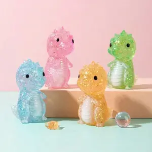 Shiny Crystal Dinosaur Stress Relief Toy, Soft Slow-Return, Portable Travel Fidget, Ideal Gift for All Ages, Autism Friendly, Holiday Gifts