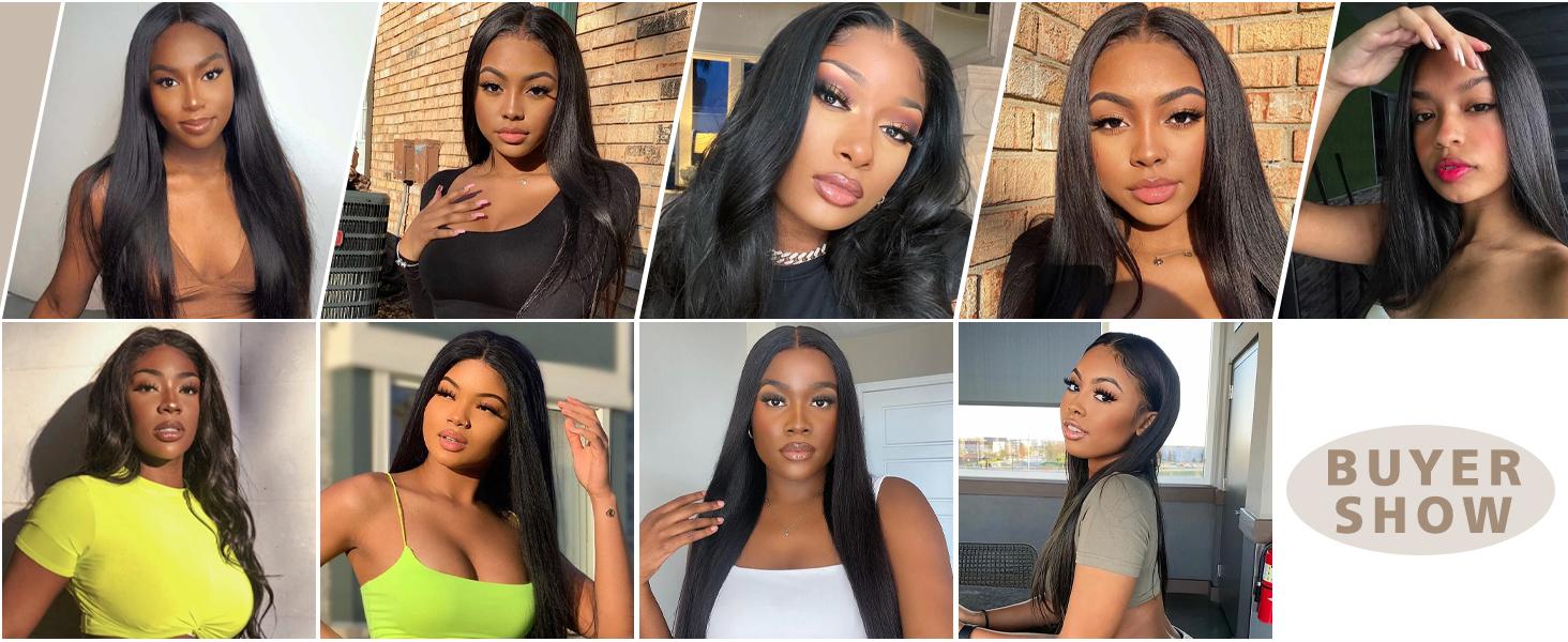 Straight Bundles Human Hair 100% Unprocessed Brazilian Virgin Hair Straight Weave Bundle Human Hair Bundles Real Natural Black Human Hair Extensions