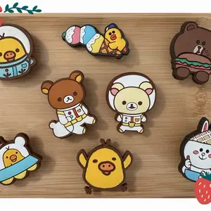 Rilakkuma Line Friends Cartoon Shoe Charms - Adorable Character Designs for Kids & Collectors