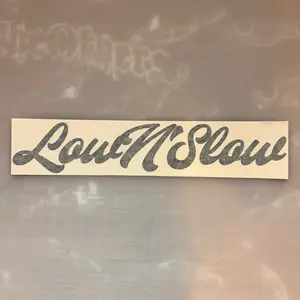 Low N' Slow Car Window Sticker