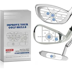 Golf Impact Tape Set 300 count, Self-Teaching Sweet Spot and Consistency Analysis, Golf Club Impact Stickers for Woods Irons and Putters Each 100 count,Useful  Aid Improve Ball Striking