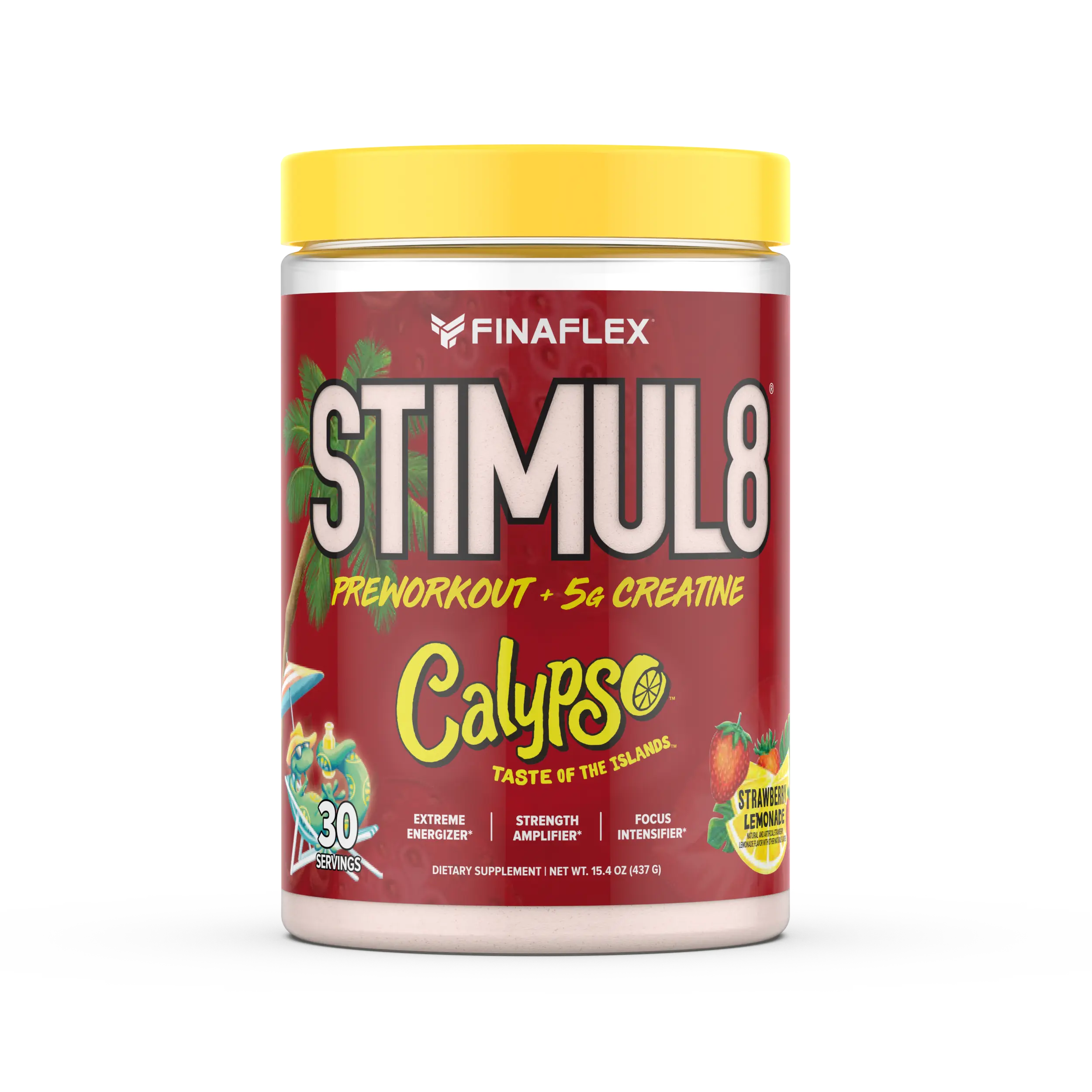 Finaflex Stimul8 Calypso Strawberry Lemonade Pre-Workout with 5g Creatine