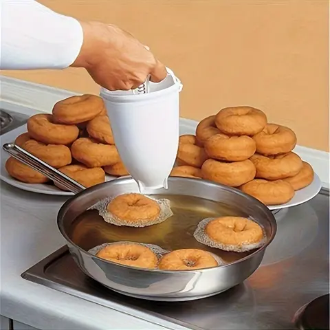Donut Maker Waffle Mold Kitchen Accessories Plastic Baking Utensils Donut Making Cake Mold Cookie DIY Baking Tool