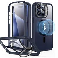 Clear Dark Blue + Stand