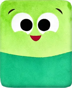 ABCmouse Shapeys Remy Rectangle Plush Pillow – Soft Two-Tone Green Reading Buddy for Kids Ages 3+, Rectangle Shape Recognition, Back & Arm Support, Geometry Learning & Cozy Comfort