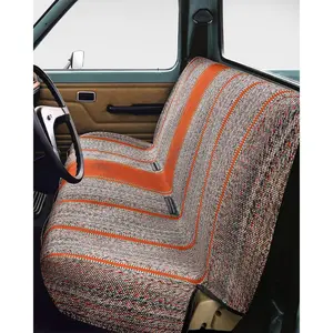 Baja Saddle  Seat Covers - Durable, Stylish, Universal Fit for Ford, Chevrolet,   & SUVs - Blanket Style, Bench Seat Cover - Full-Size Pickup (Orange)