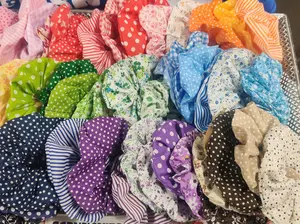 Handmade Scrunchie Hair Tie Accessory Nerd Cute Witch Cotton Fabric