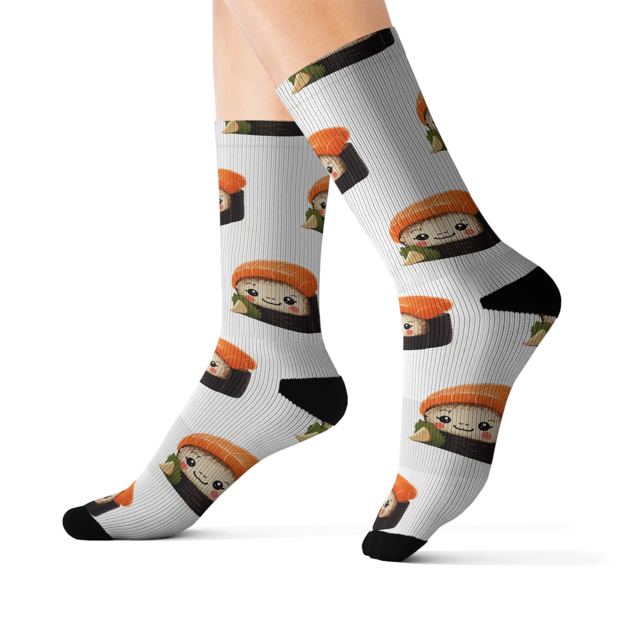 Happy Sushi Sublimation Socks
