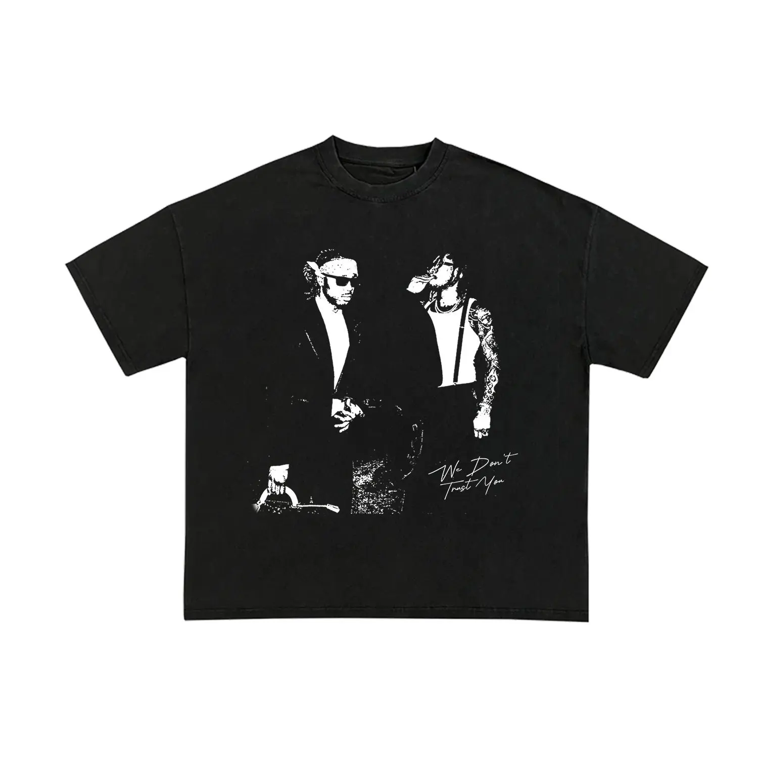 rapper graphic tees black and white - TikTok Shop