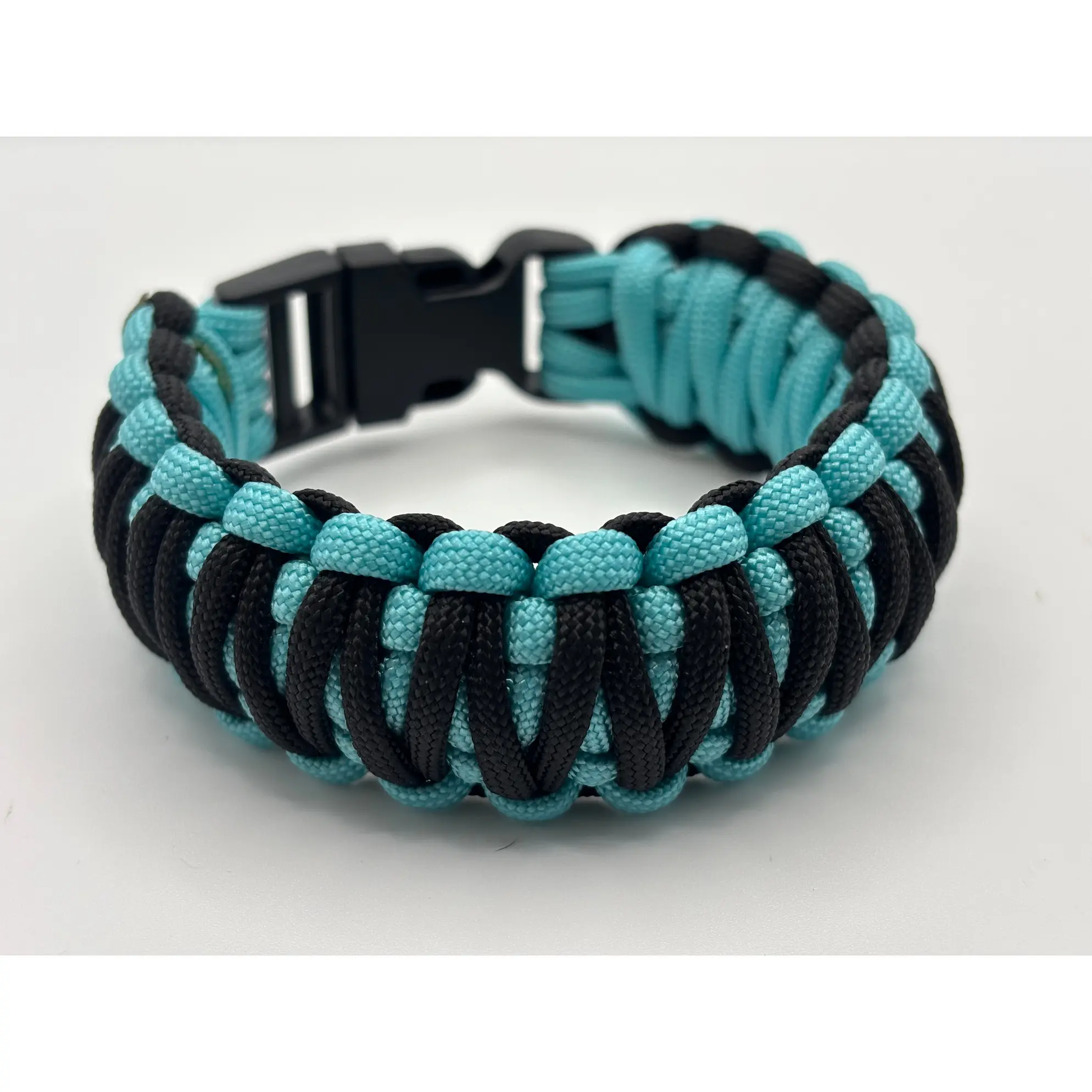 Handmade King Cobra Paracord Bracelet – Blue & Black