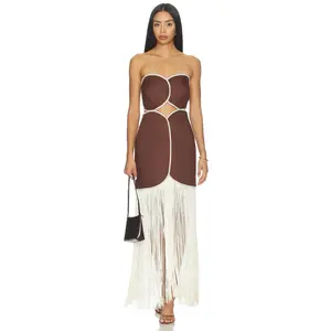 AZULU x REVOLVE Joaquina Dress in Mocha Brown