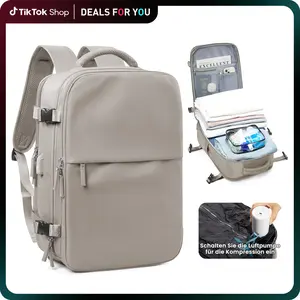 HYC00 Vacuum Travel Backpack with Pump, VacuumSealCompression Backpack, Large Travel Bag For WomenMen, Durable Outdoor Hiking Sports Rucksack,AirlineApproved Carry On Backpack, Travel EssentialsTraveling Bag