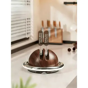 Suction Cup Knife Sharpener for Mom and Grandma, Household Kitchen Knife Sharpener Tool, Professional Fast Edge Sharpener for Kitchen Knives and Scissors, Knife Sharpening Stone