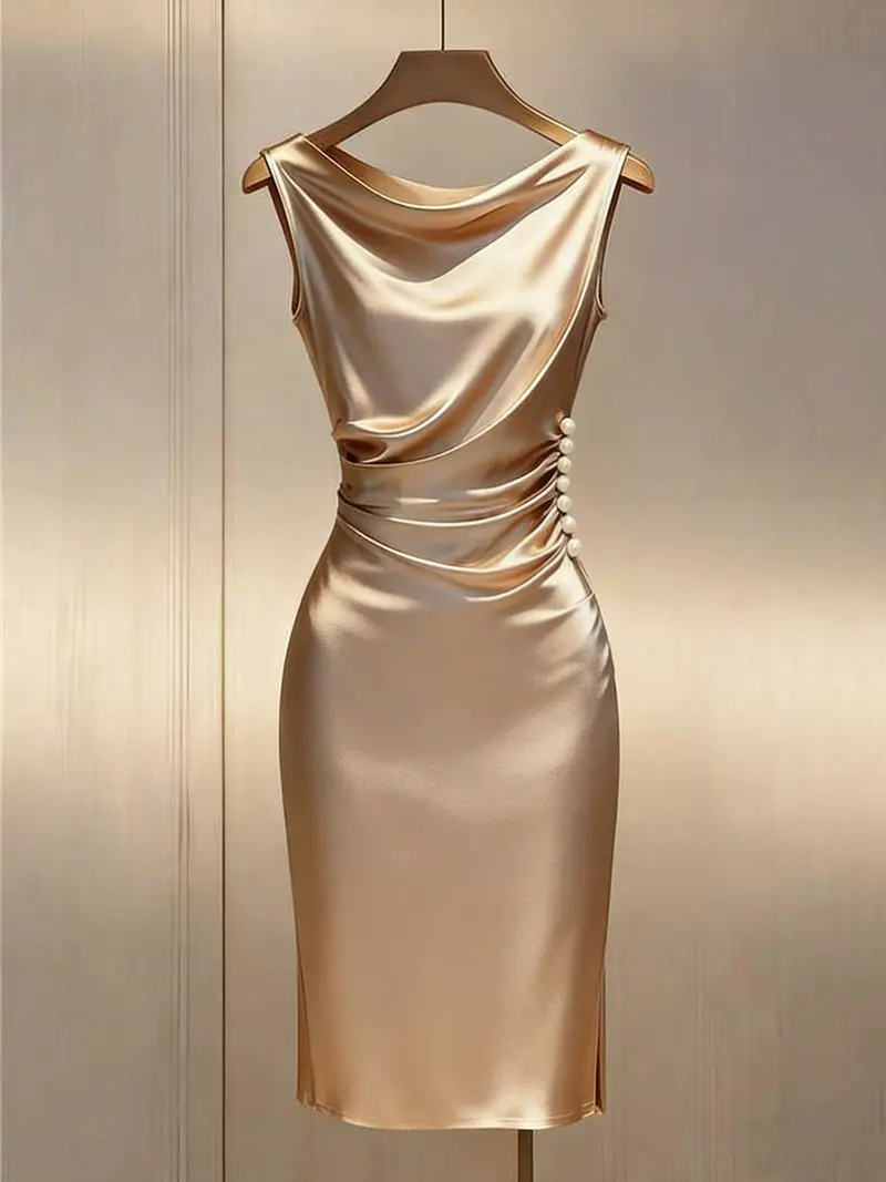 champagne satin bridesmaid dresses - TikTok Shop champagne satin bridesmaid dresses - TikTok Shop