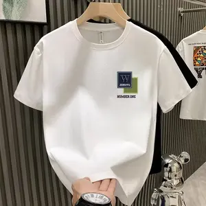 Unisex ShirtCasual Korean Style Minimalist T-shirt for Men Women 100% Cotton Round Neck Short Sleeve Top in White Black Grey Sizes S to 5XL Perfect for Leisure