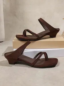 Women's Silver Color Asymmetrical Heel Sandals, Summer Open Toe Square Toe Slippers, Fashionable European Style Footwear