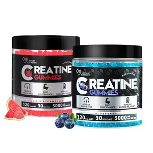 Creatine Monohydrate Gummies 5000mg for Men & Women, Gomitas de Creatina 5g Creatine Monohydrate,120 Count 0g Sugar Chewables CreatinePre-Work Out fo