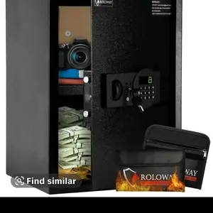 Valentine's Day Gifts-Mutak 2026 Smart Biometric Luxury Jewelry Safe - Quick Access Fireproof Safe with Fingerprint Keypad & Alarm - 16 Gauge Alloy Steel, 0.1S Fingerprint Recognition, 4 Access Methods, Adjustable Shelf, LED Light, Anti-Theft Design