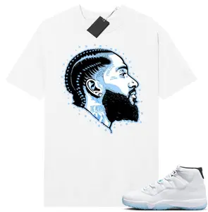 11 Legend Blue Sneaker Match Tees Shirt White Prolific Unisex Streetwear