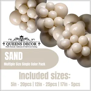 Sand Balloons Packs multiple sizes 5", 12", 17", and more base on selected package