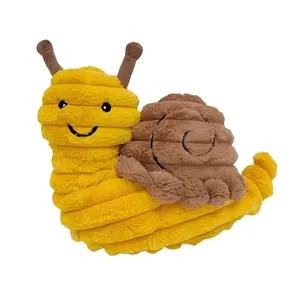 Petlou Plush Snail Toy for Dogs - Soft & Squeaky Fun 16"