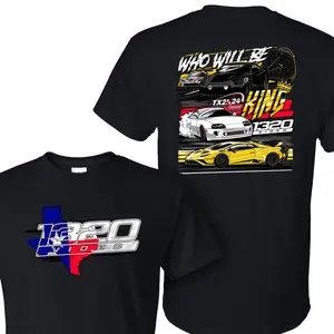 TX2K24 Who Will Be King 1320 Video  T-Shirt – Texas Street Racing Showdown with Supercars Graphic Tee, High Octane Motorsports Apparel for Hardcore Car Enthusiasts