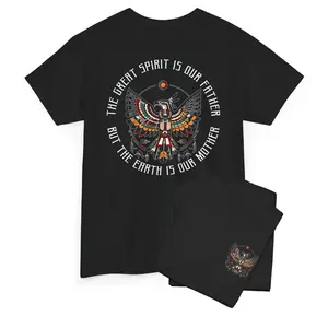 The Great Spirit Is Our Father Native Shirt, Indigenous Thunderbird Hoodie, Mother Earth Tee