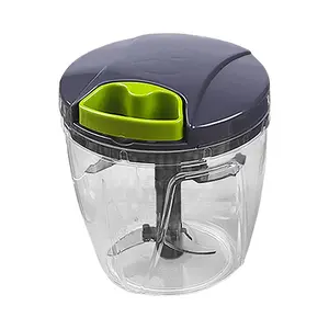 Garlic Chopper Vegetable Chopper Tool Practical & Efficient, Effortless Hand-Pull Design, Sharp Blades, Ideal for Kitchen Garlic Mashing