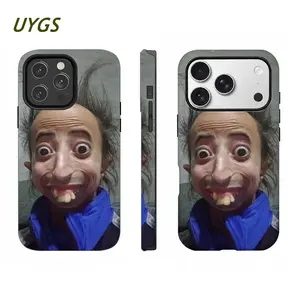 Funny Meme Phone Case for iPhone 11–17, Goofy Face TPU Protective Cover, Weird Character Portrait Anti-Drop Novelty Case