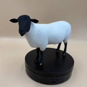 Suffolk Ram - Realistic Black Face Sheep (Not A Toy)