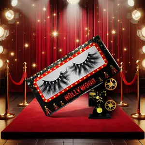 HollywoodLash "Play" Faux Mink Eyelashes – 20mm Dramatic Lash Look, Reusable, High-Impact Volume