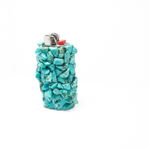 Handmade Turquoise Chip Lighter Case – western Gift