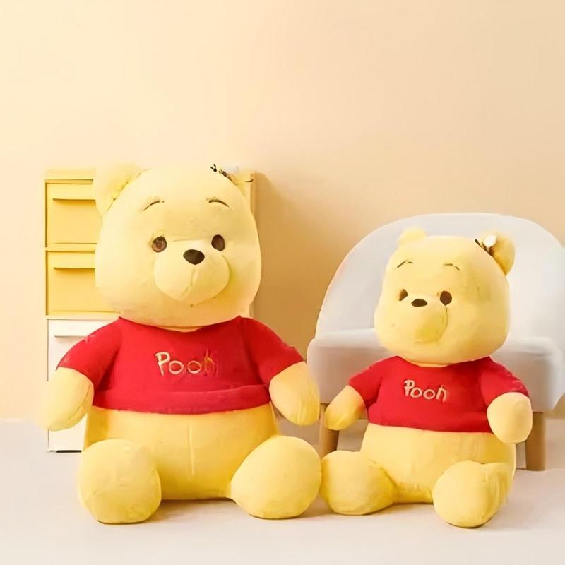 Disney Winnie the Pooh Series - Classic Sitting Plush Toy 18'' & 24'', Soft & Cuddly Collectible Bear Figure for Kids & Fans