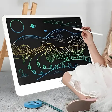 LCD Writing Tablet,Reusable Doodle Board, Scribble Tablet with Stylus Pen Drawing Pad, No Mess Drawing Pad,Educational Travel Toy for Boys & Girls, Ideal Birthday & Holiday Gift, Digital Drawing Tablet