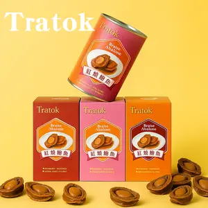 TRATOK Ready-to-Eat Abalone Canned Combo Pack High Protein Nutritious Delicious Seafood 3/5/6 Pcs/Can 15oz Perfect for Meals or Snacks Dried Meat mre meals