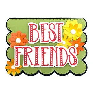 Crafts & Sewing The Stamps Of Life Scalloped Mini A1 Card Base Die Set