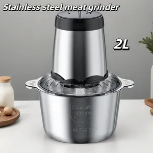 Stainless Steel Meat grinder electric machine, Food Processors,for Baby Food, Meat, Onion, Vegetables Essential kitchen items for Family Cooking Meat Mincer Meat Chopper