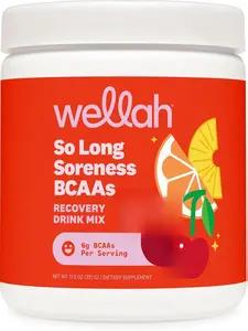 So Long Soreness BCAA Powder (Fruit Punch Flavored) 30 Servings - with Hydration Complex