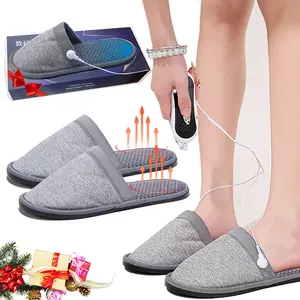 Electric Foot Massager Slippers with Heat, Relaxing Massage Device for Autumn Winter, Warm Gift Idea, Comfortable Home Use