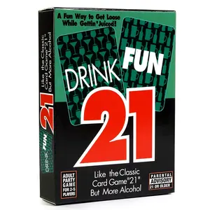 Drinking Fun 21 Party Card Game, Perfect for Adult Parties, Couples, and Family Entertainment, Great Valentine's Day or Christmas Gift, Party Game Cards