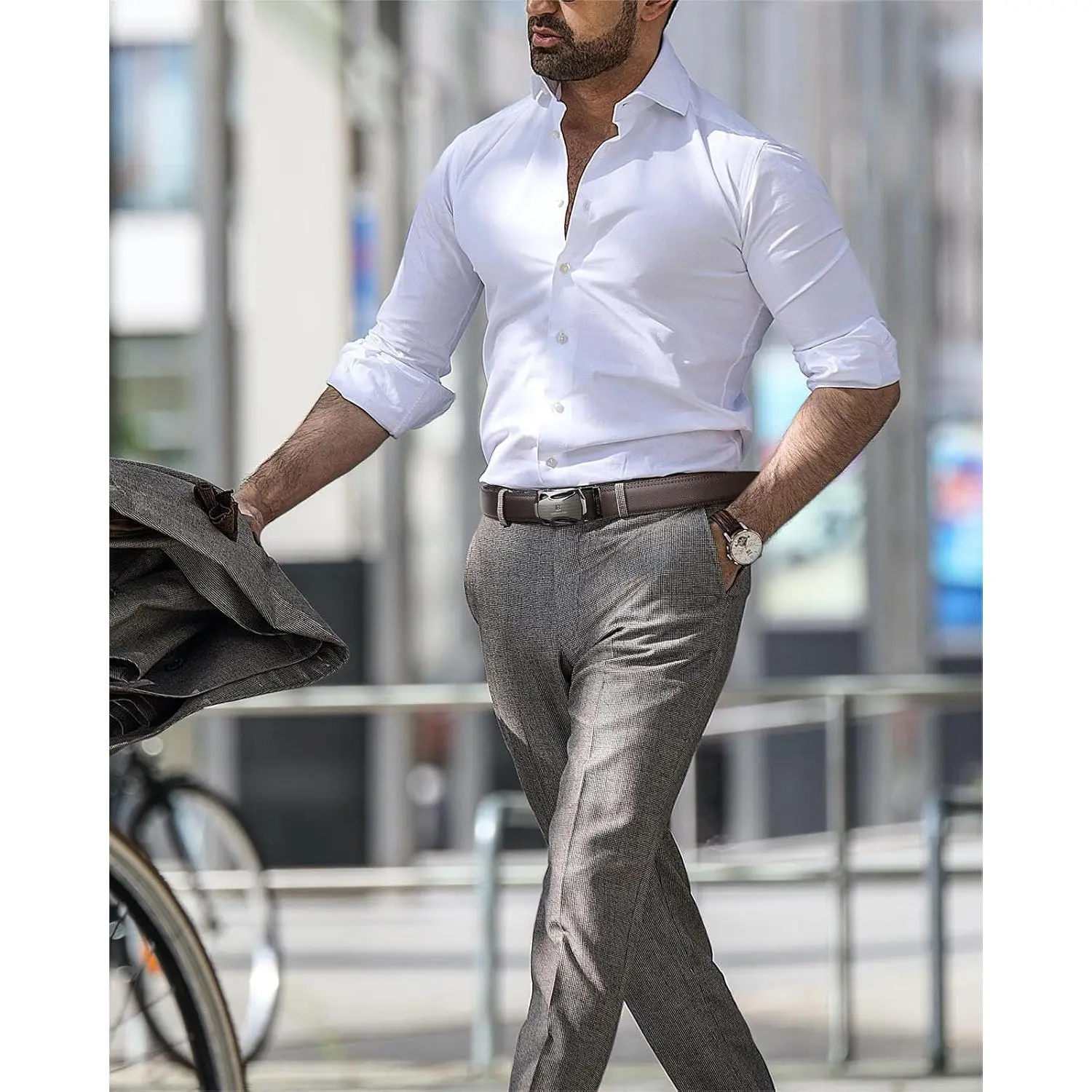 Mens Belt Leather 2 Pack Ratchet Belt For Men Dress and Casual with  Adjustable Buckle, Trim to Fit - TikTok Shop