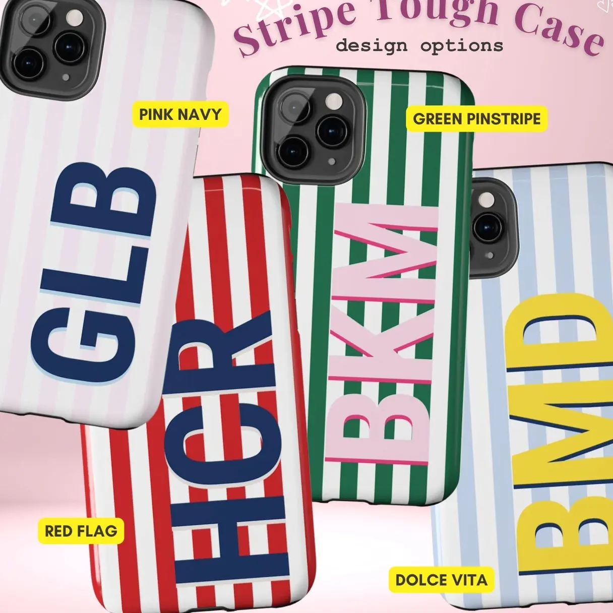 Custom Monogram Initials Case for phone 11 12 16 15 14 13 17 Shadow Monogram Retro Stripe Summer Beachy Tough Phone Cover Personalized with Initial,Can be given as a gift to friends or family. - TikTok Shop Custom Monogram Initials Case for phone 11 12 16 15 14 13 17 Shadow Monogram Retro Stripe Summer Beachy Tough Phone Cover Personalized with Initial,Can be given as a gift to friends or family. - TikTok Shop