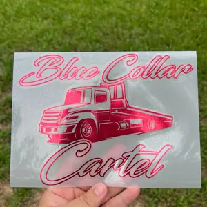 Tow Truck Blue Collar Cartel Decals! Multiple colors and sizes!