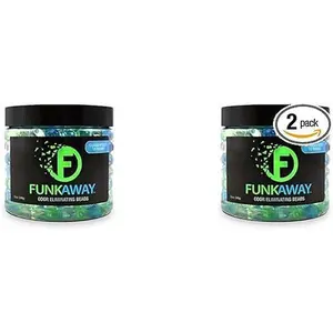 FunkAway Odor Eliminating Beads, 12 oz., Supercharged Odor Absorbing Beads for the House, Car or...
