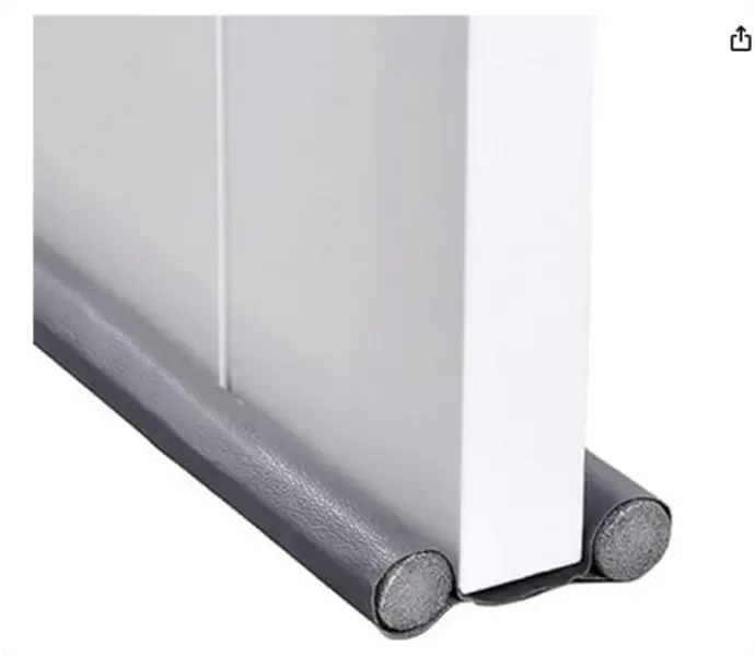 Door Draft Stopper for Bottom of Door Sweep, Blocks Gap with Thick 2 inch Sponge Adjustable Door Draft Seal