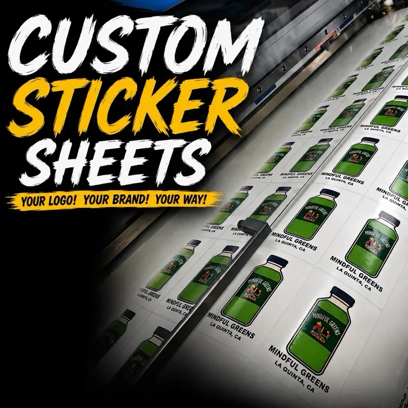 (3.5 size)  Custom Logo Stickers, Waterproof Vinyl Kiss Cut Decals, Bulk Business Branding Stickers, Personalized Custom Stickers