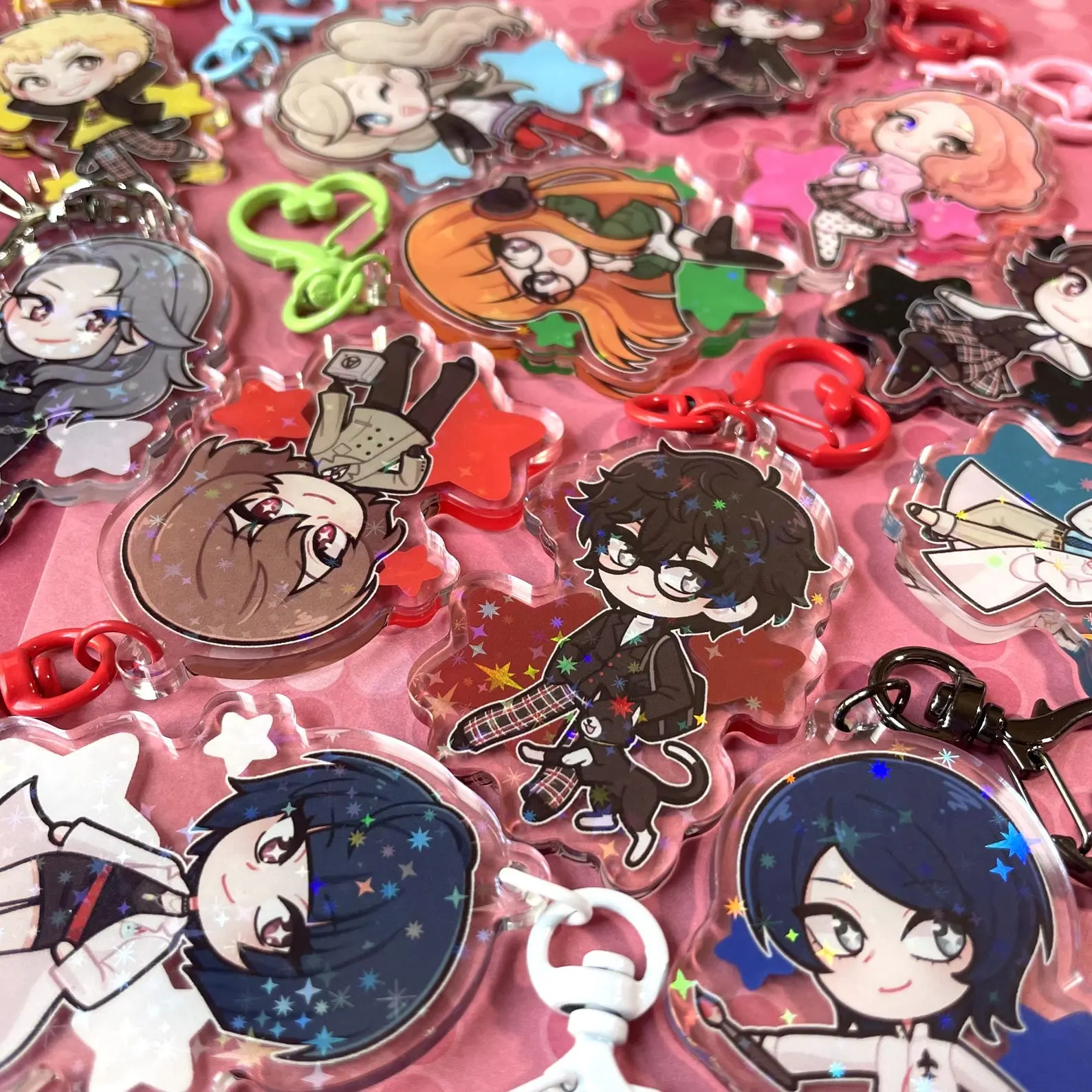 Acrylic Keychains - Persona 5, Chibi Bag for Fans & Collectors