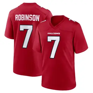 Unisex Bijan Robinson Atlanta Falcons Throwback Game Jersey - Red