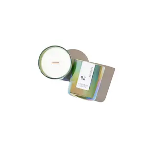 11:11 Candle - Wooden Wick Coconut Wax Decor Scented Candle 12 oz Eco-Friendly Hand-Poured Minimalist Fragrance